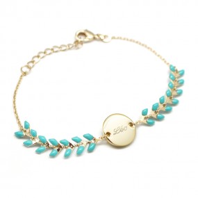 bracelet-personnalise-epis-turquoise