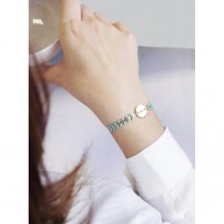 bracelet-personnalise-medaille-turquoise