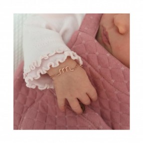 Bracelet personnalisé - Minuscule sur chaine kids