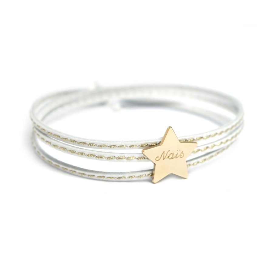 Bracelet personnalisé - amazone star plaqué or