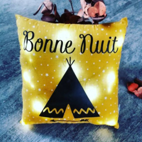 COUSSIN LUMINEUX PERSONNALISABLE