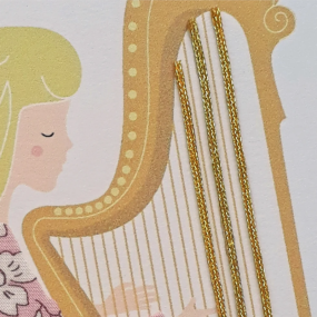 Cadre déco personnalisé - Modèle La Fille à la Harpe